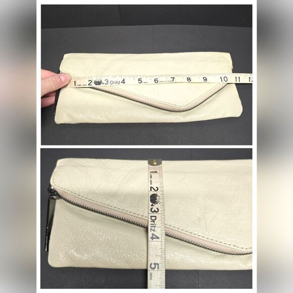 HOBO International Effe Clutch In Ivory Cream Patent Leather - Picture 7 of 8